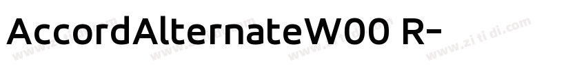 AccordAlternateW00 R字体转换